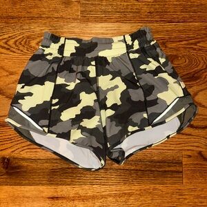 Lulu green camo shorts